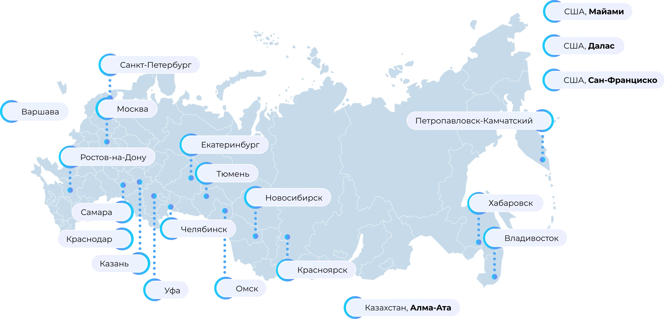 Москва Санкт-Петербург Варшава Екатеринбург Казань Новосибирск США, Майами 